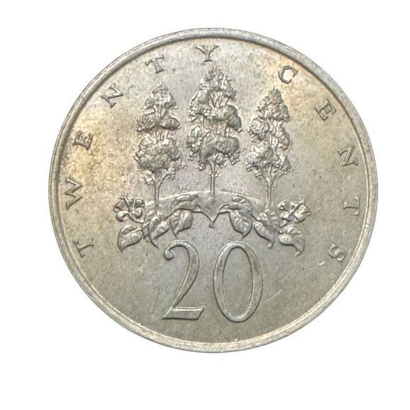 JAMAICA ( Wide Legend) KM48  1969 20 CENTS  COIN Ungraded FIRST INDEPENDENT COIN - Picture 3 of 7